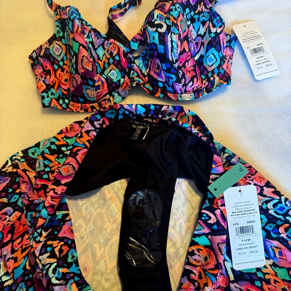 Sunsets Colorful Patterned Bikini Set - Picture 2 of 4